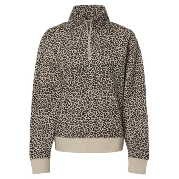 Women's Sueded Fleece Quarter-Zip Sweatshirt Thumbnail