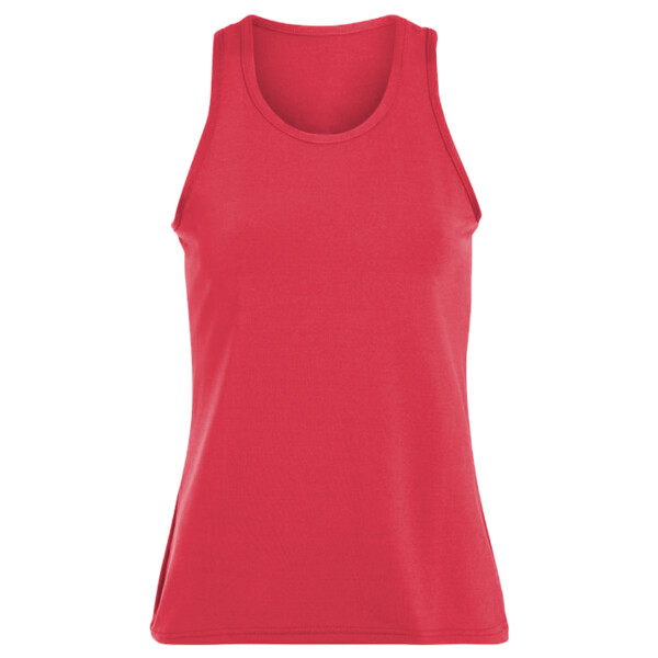 Ladies Poly/Spandex Solid Racerback Tank Thumbnail