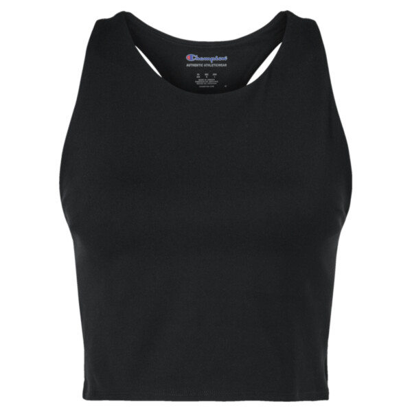 Women's Crop Racerback Tank Top Thumbnail