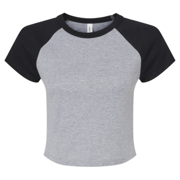 Women's Micro Rib Raglan Baby Tee Thumbnail