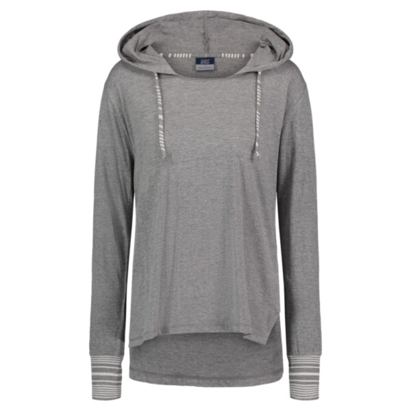 Women's Heathered Jersey Hooded Tunic Thumbnail