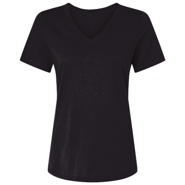 Women's USA-Made Fine Jersey V-Neck T-Shirt Thumbnail