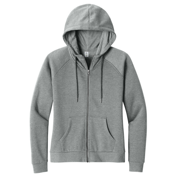 Women's Organic CVC Fleece Full Zip Hoodie Thumbnail