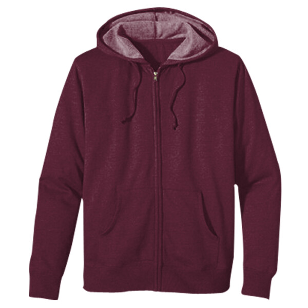 Unisex Heathered Full-Zip Hooded Sweatshirt Thumbnail