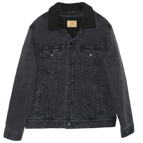 Unisex Sherpa-Lined Denim Jacket Thumbnail