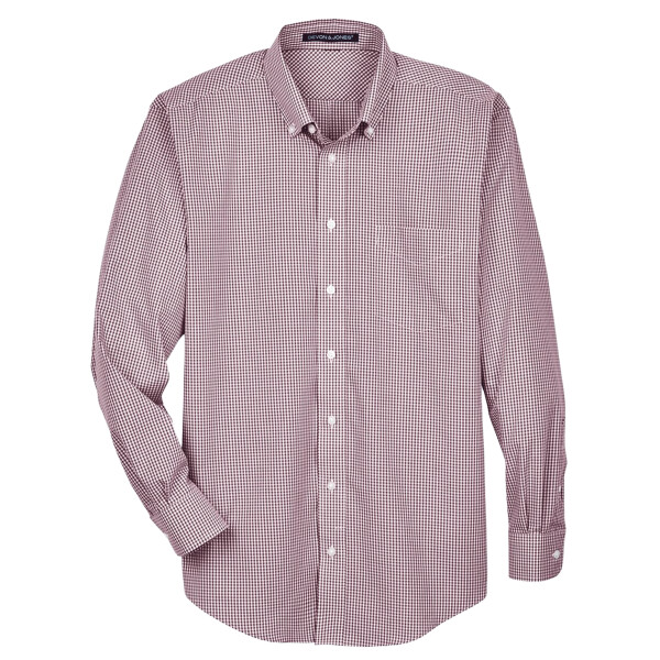 Men's Crown Collection® Gingham Check Woven Dress Shirt Thumbnail