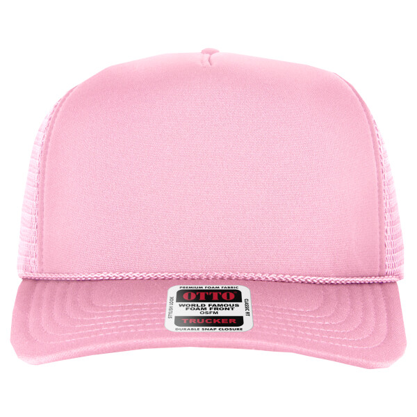 OTTO CAP® OTTO COMFY FIT® 5 Panel High Crown Mesh Back Trucker Hat Thumbnail