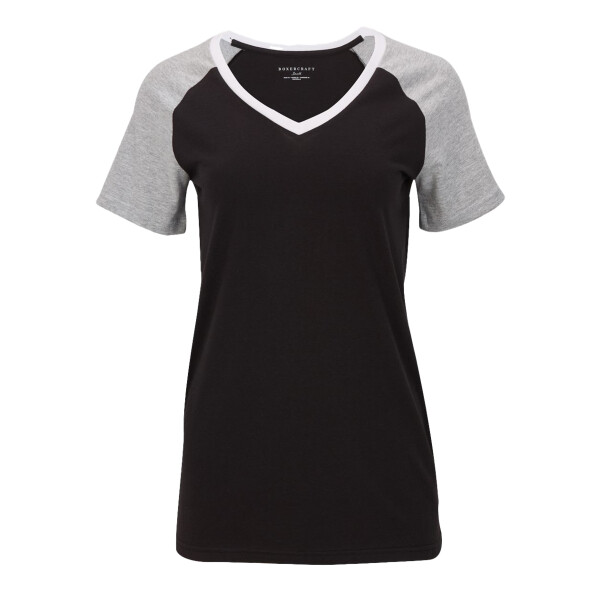 Women's Colorblocked V-Neck T-Shirt Thumbnail