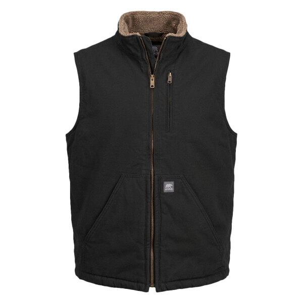 Men's Heartland Sherpa-Lined Washed Duck Vest Thumbnail