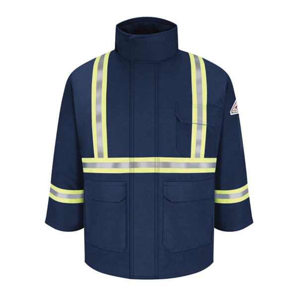 Men's Long Deluxe Parka With Reflective Trim - EXCEL FR® ComforTouch Thumbnail