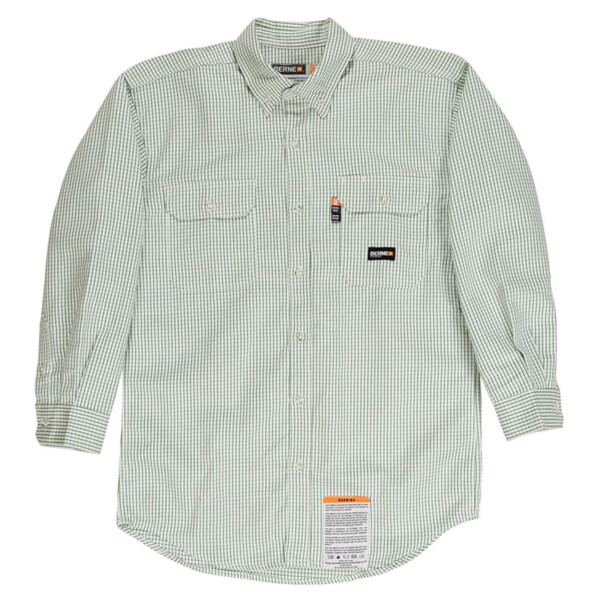 Men's Tall Flame-Resistant Down Plaid Work Shirt Thumbnail