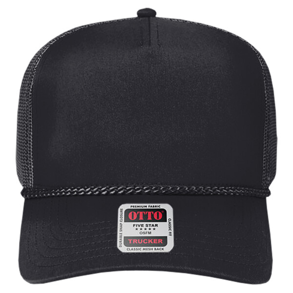 OTTO CAP® 5 Panel Mid Profile Mesh Back Trucker Hat Thumbnail