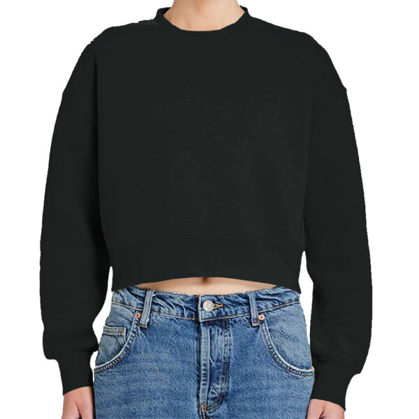 Women's Relaxed Cropped Crewneck Sweatshirt Thumbnail