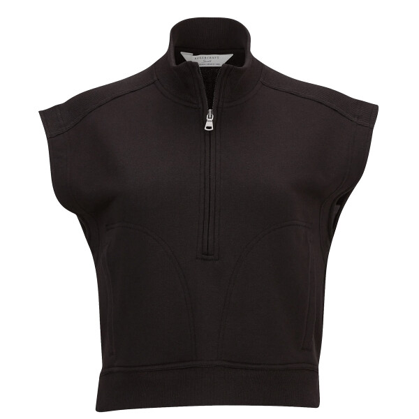 Women's French Terry Half-Zip Short Sleeve Sweatshirt Thumbnail