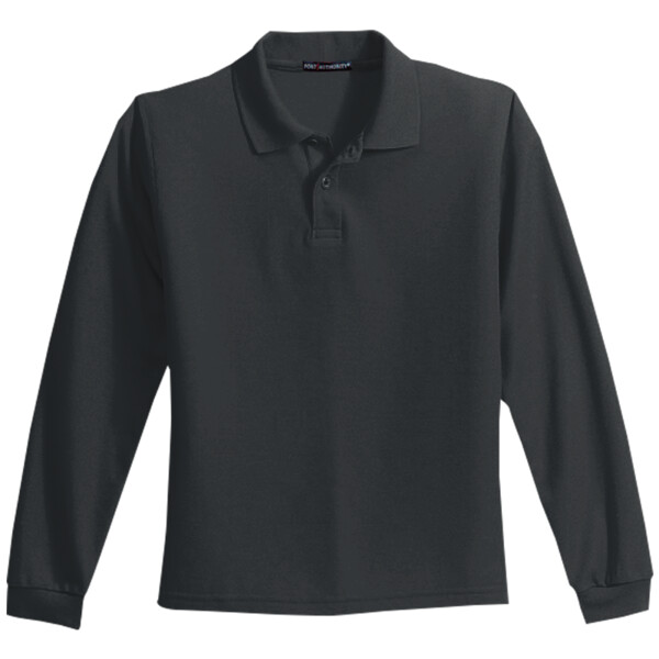 Youth Long Sleeve Silk Touch Polo Thumbnail