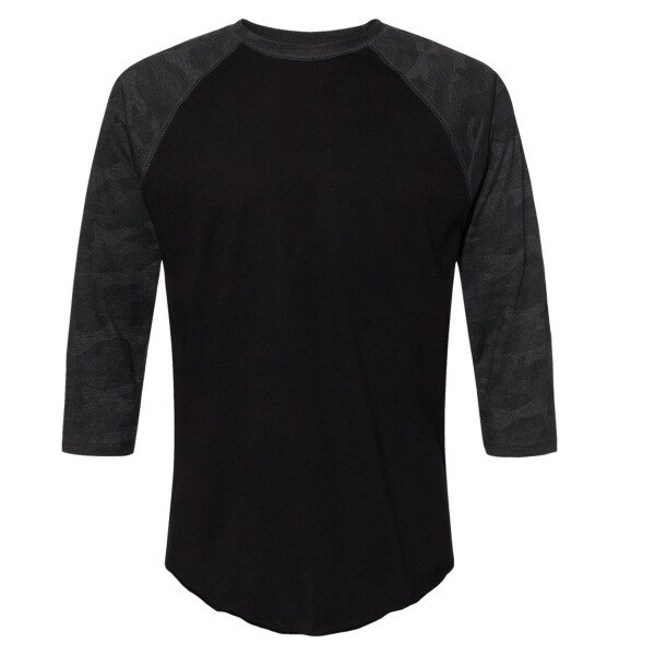 Men's Baseball Fine Jersey Three-Quarter Sleeve Tee Thumbnail