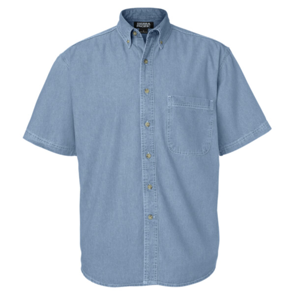Men's Denim Short Sleeve Shirt Thumbnail
