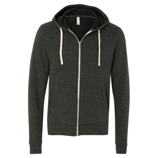 Unisex Triblend Sponge Fleece Full-Zip Hoodie Sweatshirt Thumbnail