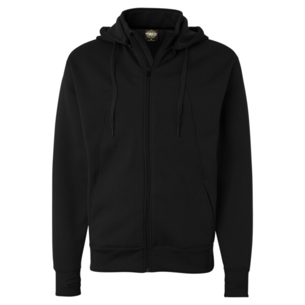 Unisex Poly-Tech Full-Zip Hooded Sweatshirt Thumbnail