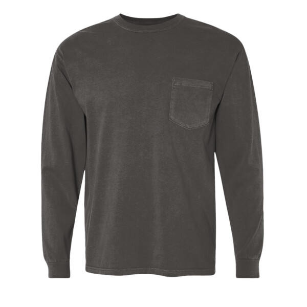 Unisex Garment-Dyed Heavyweight Long Sleeve Pocket T-Shirt Thumbnail