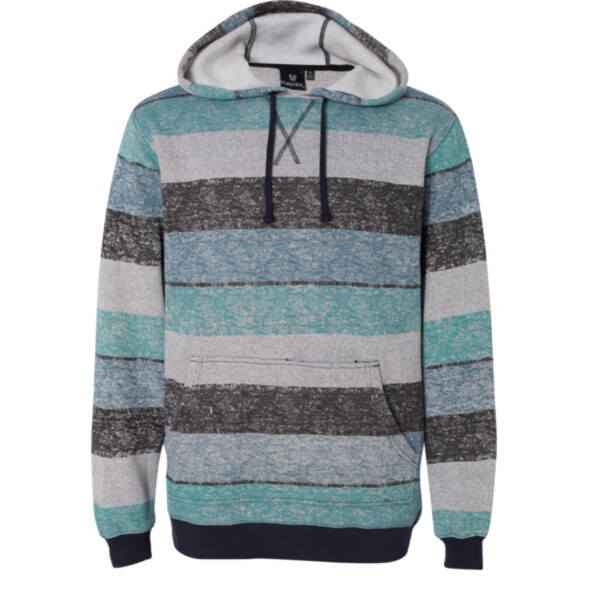 Men's Printed Stripes Fleece Sweatshirt Thumbnail