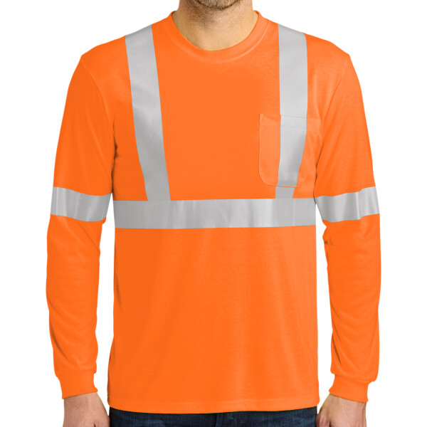 Ansi 107 Class 2 Long Sleeve Safety T Shirt Thumbnail