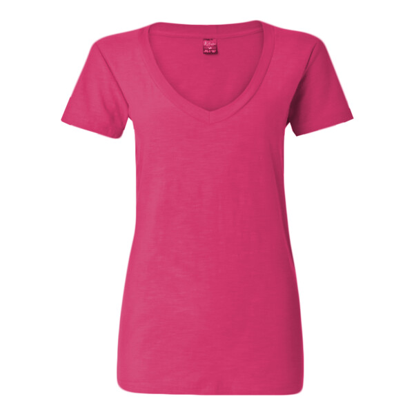 Women's V-Neck Slub T-Shirt Thumbnail