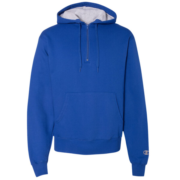 Unisex Cotton Max Hooded Quarter-Zip Sweatshirt Thumbnail