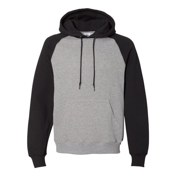 Unisex Dri Power® Colorblock Raglan Hooded Sweatshirt Thumbnail