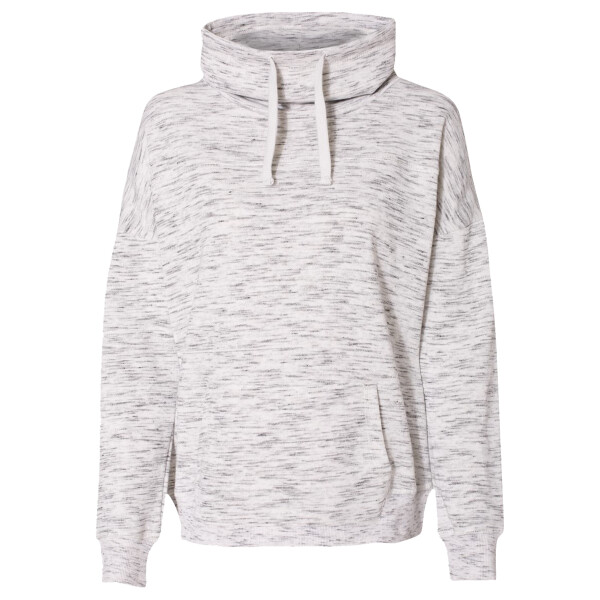 Women’s Mélange Fleece Cowl Neck Sweatshirt Thumbnail