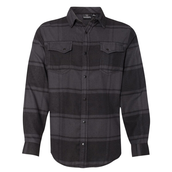 Men's Snap Front Plaid Flannel Shirt Thumbnail