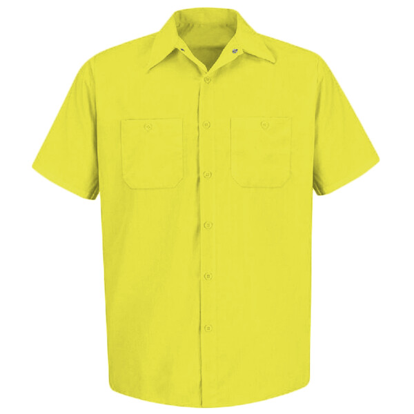 Men's Tall Enhanced Visibility Short Sleeve Work Shirt Thumbnail