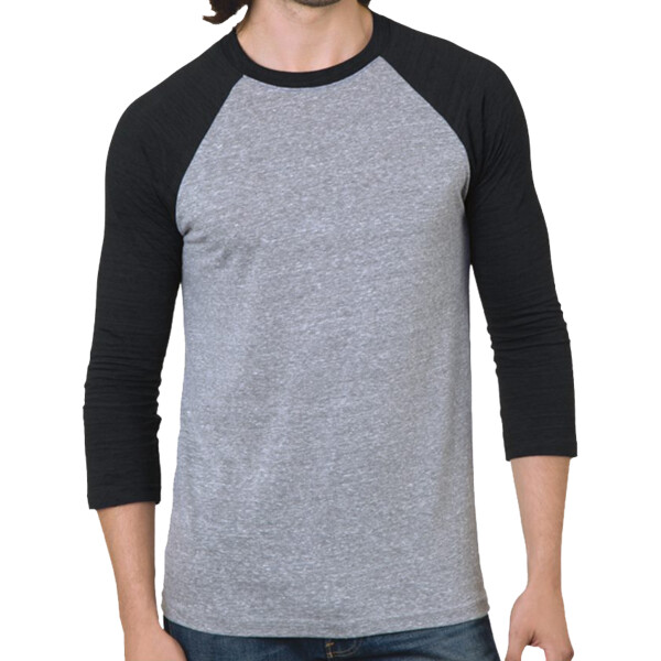 Unisex Triblend Three-Quarter Sleeve Raglan T-Shirt Thumbnail