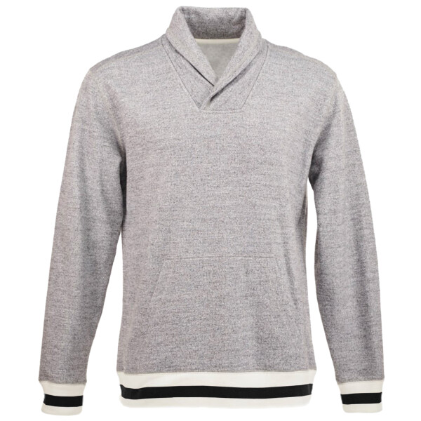 Men's Peppered Fleece Shawl Collar Sweatshirt Thumbnail