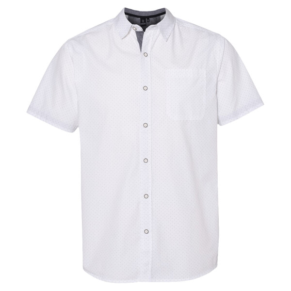 Men's Peached Printed Poplin Short Sleeve Shirt Thumbnail