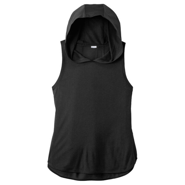 Women's PosiCharge ® Tri Blend Wicking Draft Hoodie Tank Thumbnail