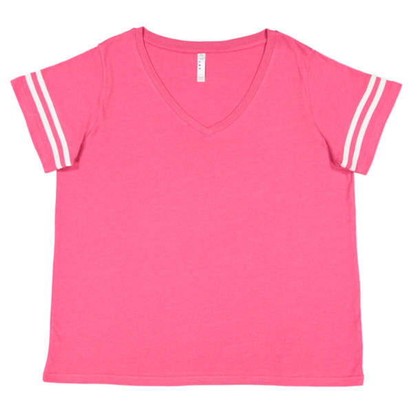 Women's Curvy Collection Vintage Football T-Shirt Thumbnail