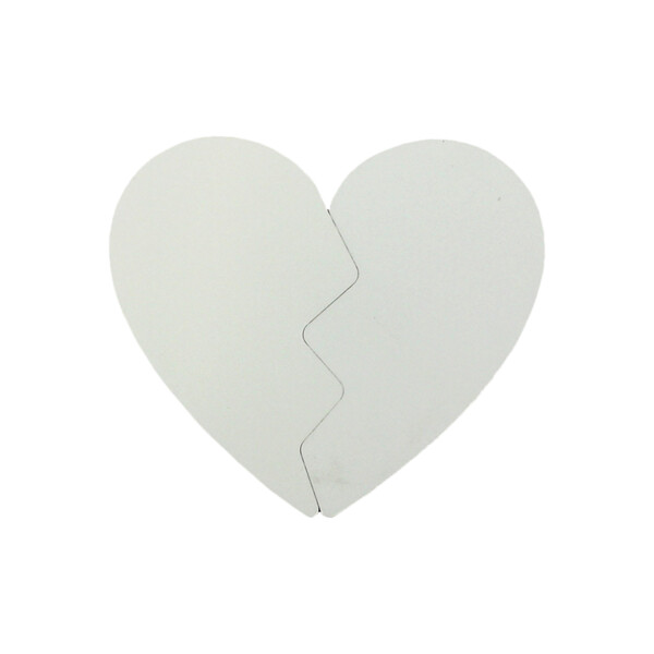 Two Piece Heart Shaped Photo Magnet Set Thumbnail
