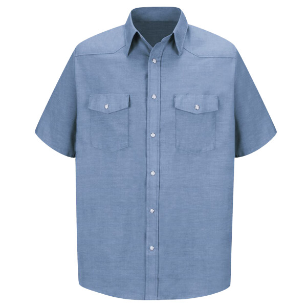 Deluxe Western Style Short Sleeve Shirt - Tall Sizes Thumbnail