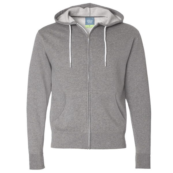 Lightweight Full-Zip Hooded Sweatshirt Thumbnail