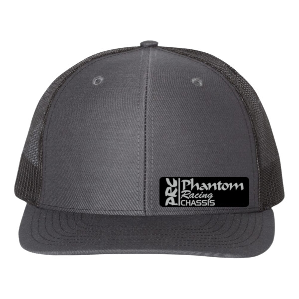 PRC Leather Logo Mesh Snapback Hat - Richardson R112 Thumbnail